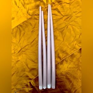 Light purple 18” Anthropologie taper candles